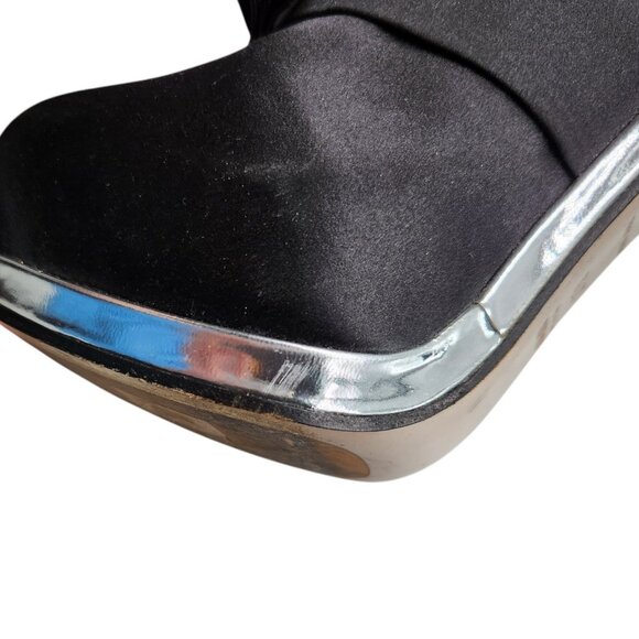 Archival MIU MIU Runway 2012 Club Shoes Bow Front Platform Booties 37.5 7.5 VTG - Picture 10 of 13